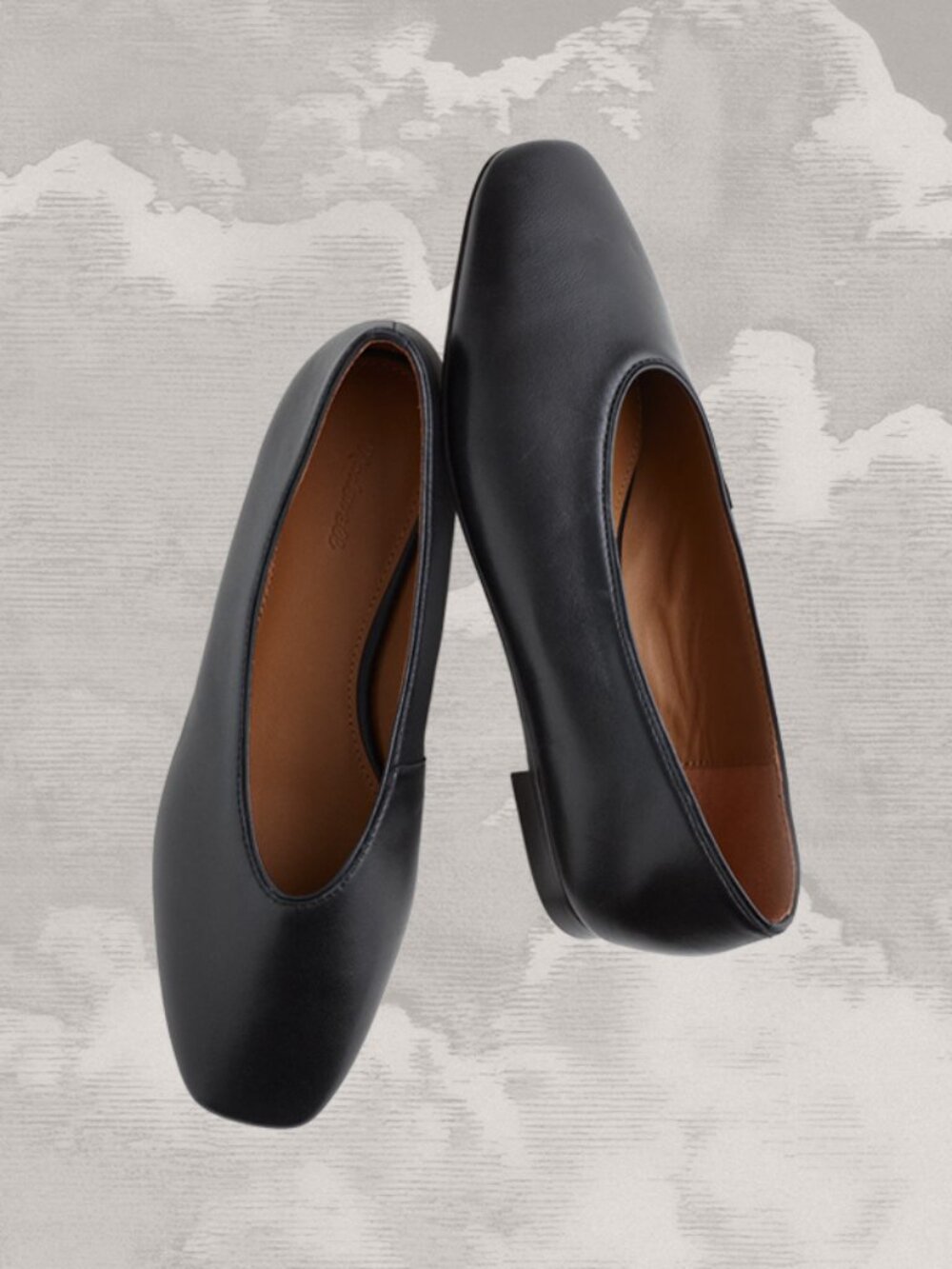 MADEWELL New The Mylie Ballet Flat Size 8 row-coded Black Leather J.Crew
